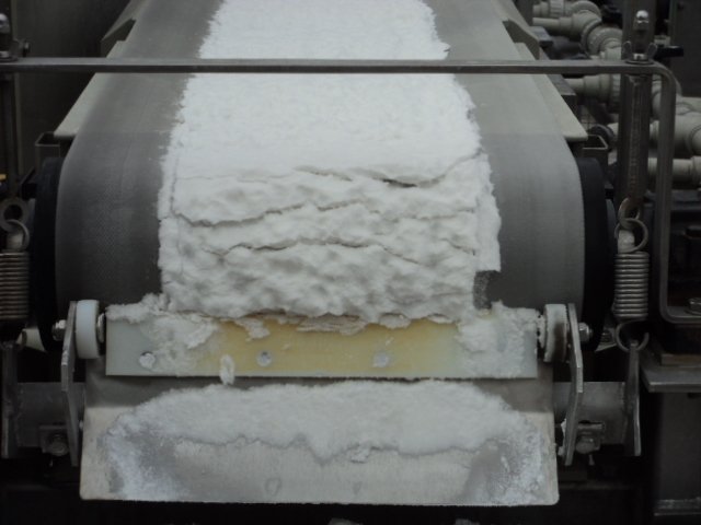 sodium bicarbonate coming off conveyor plant at adelaide, australia based plant
